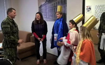Koledníci u velitele 44. lmopr