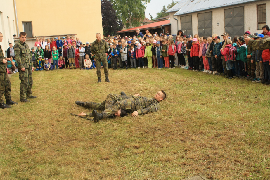 Velkým lákadlem byla ukázka boje zblízka